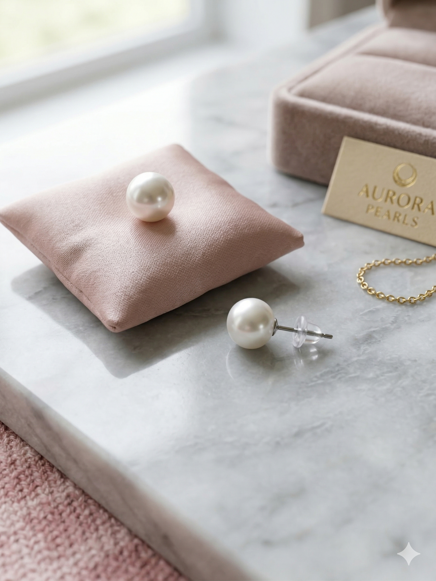 Elegant Pearl Stud Earrings | Classic Minimal Fashion Jewelry for Women