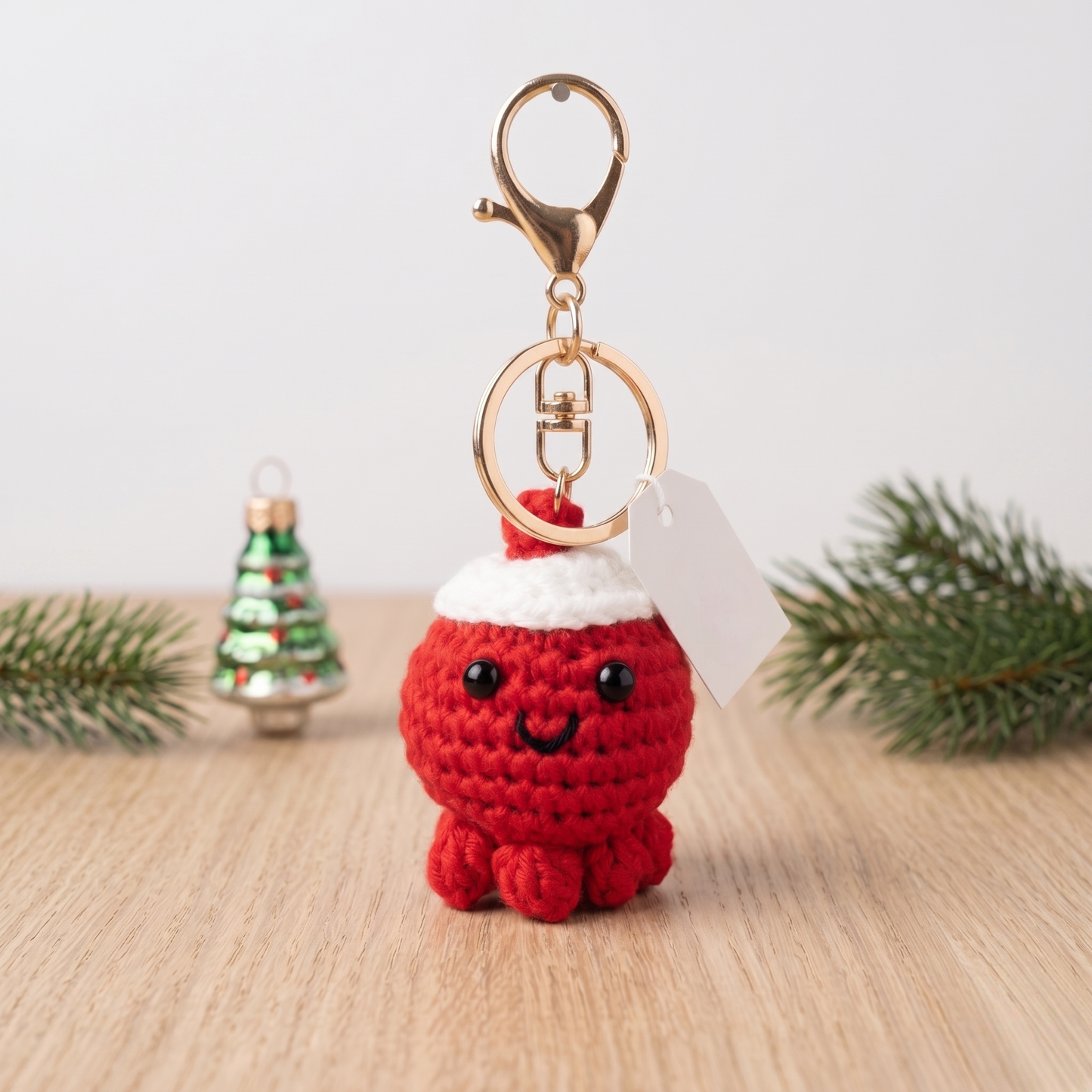 Cute Crochet Mini Ollie the Octopus Keychain | Handmade Amigurumi