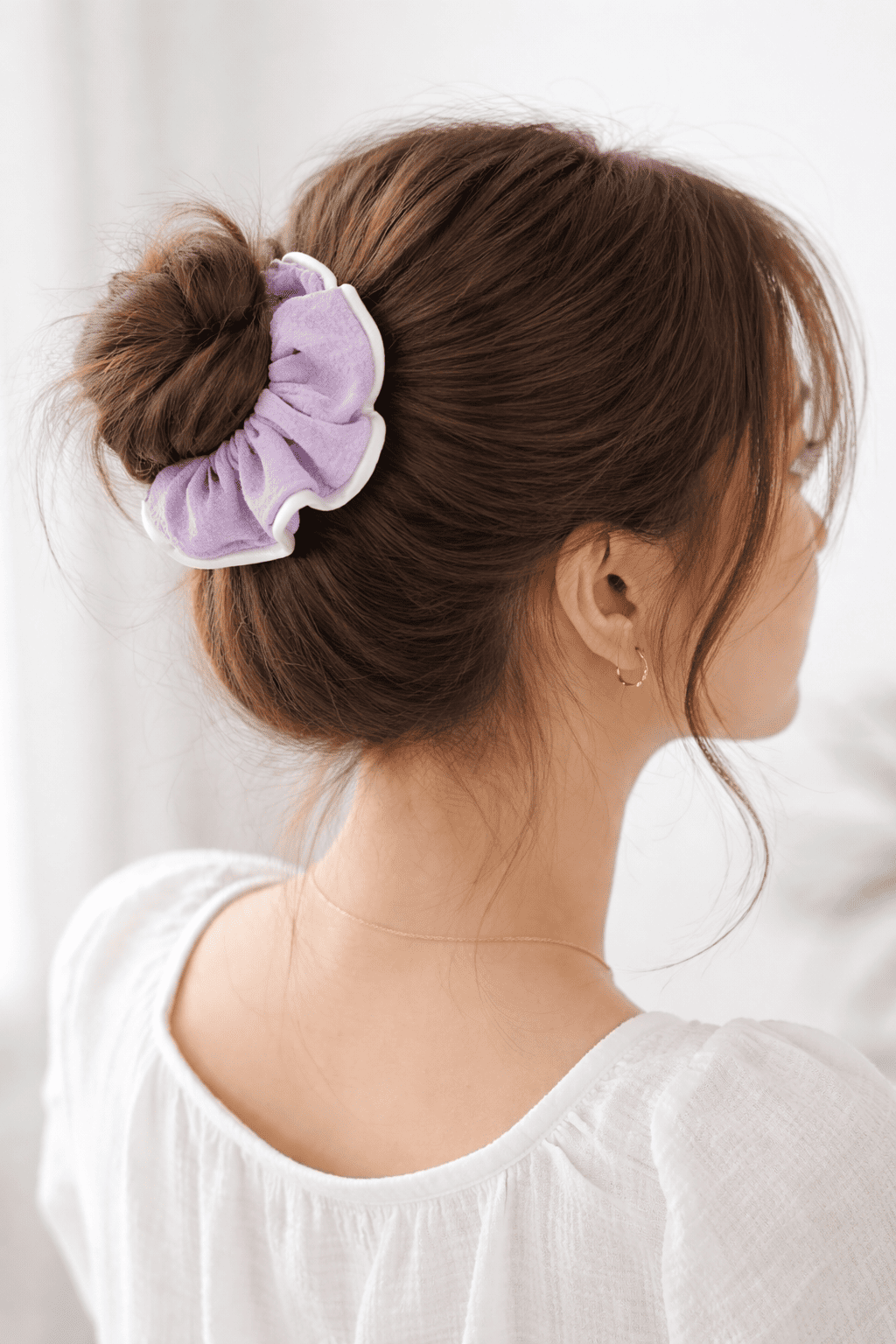 Soft Pastel Color Hair Scrunchies for Women (Pack of 5)