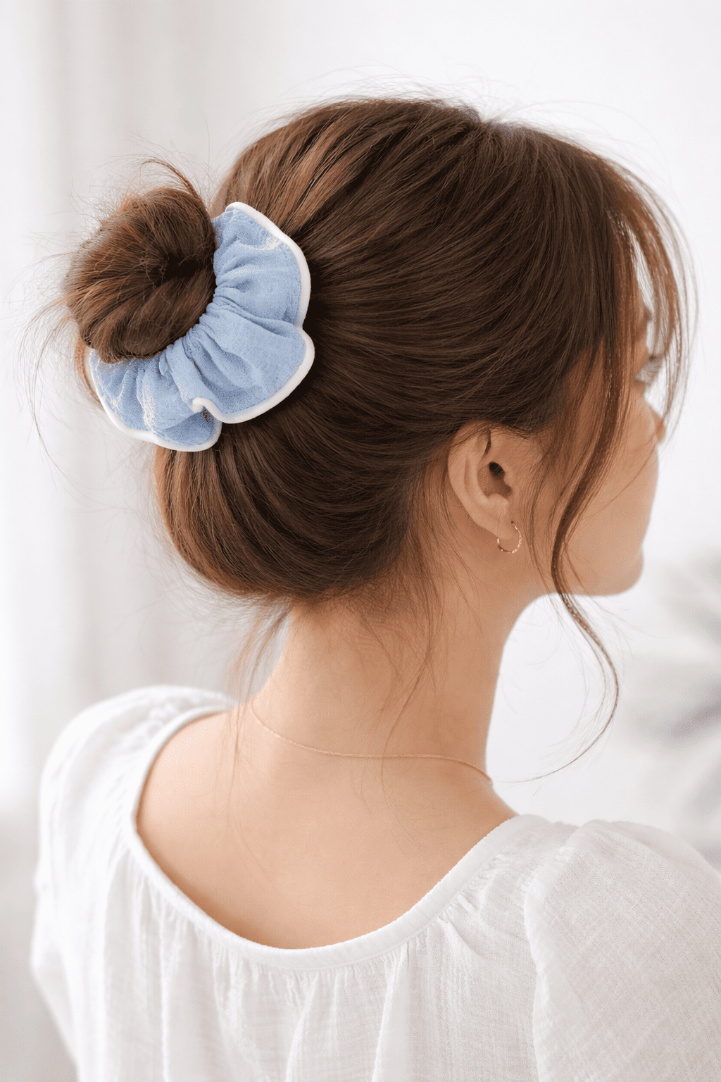 Soft Pastel Color Hair Scrunchies for Women (Pack of 5)