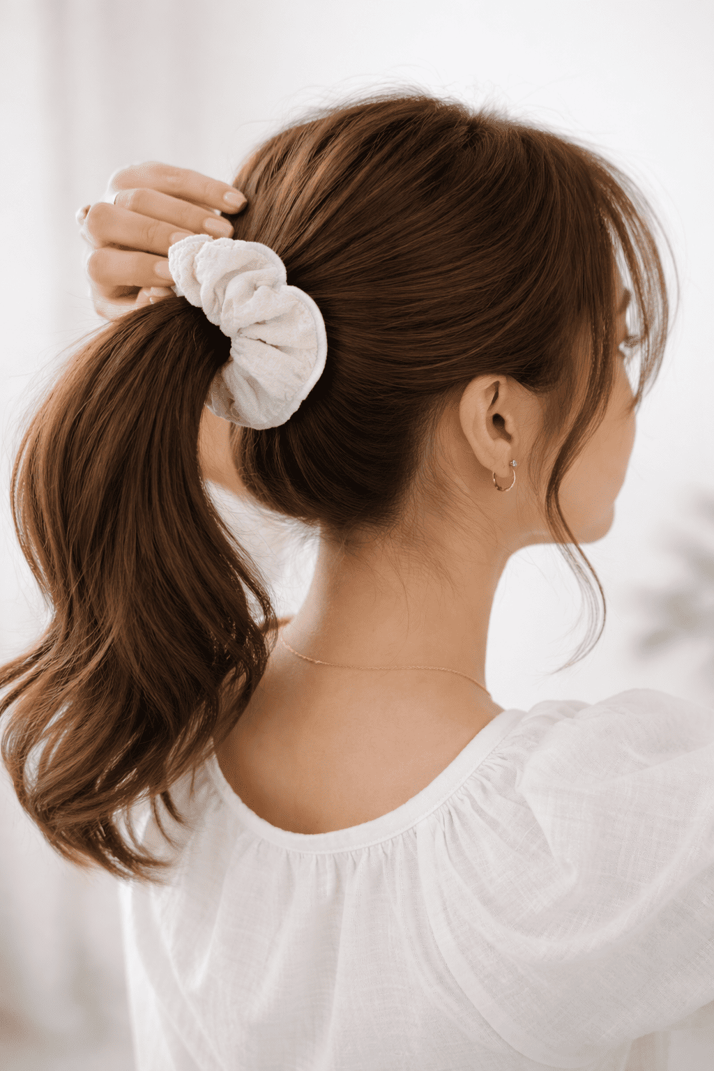 Soft Pastel Color Hair Scrunchies for Women (Pack of 5)