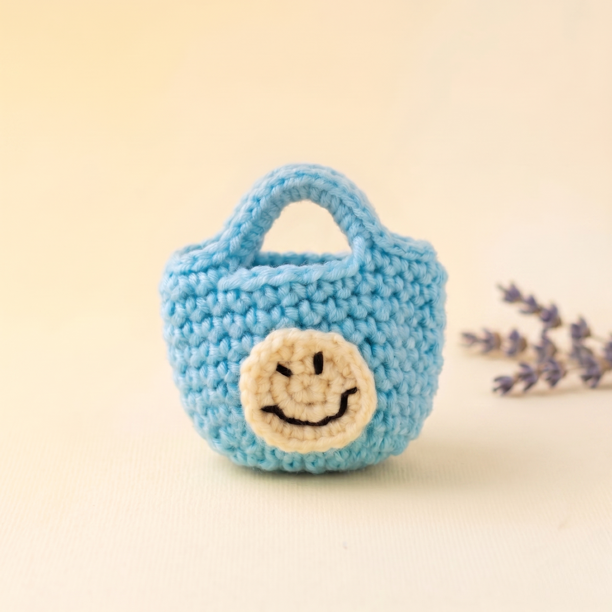 Handmade Crochet AirPods Pouch | Cute Smiley AirPods Case Cover