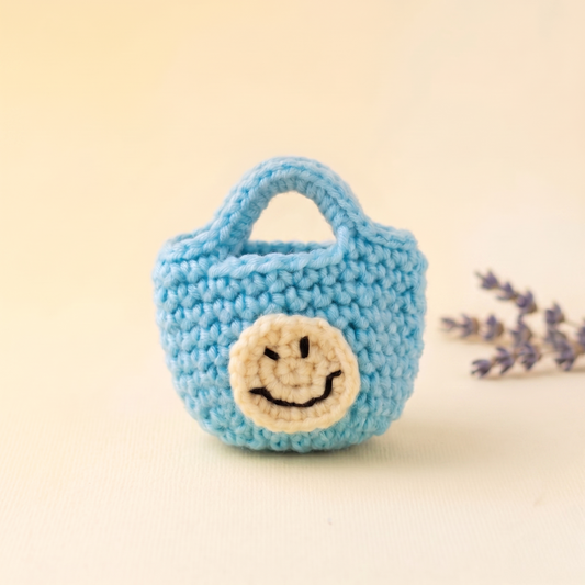 Handmade Crochet AirPods Pouch | Cute Smiley AirPods Case Cover
