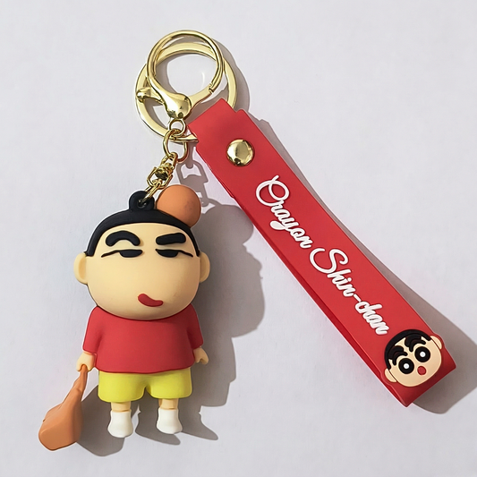 Cute Anime Shinchan Cartoon 3D Keychain